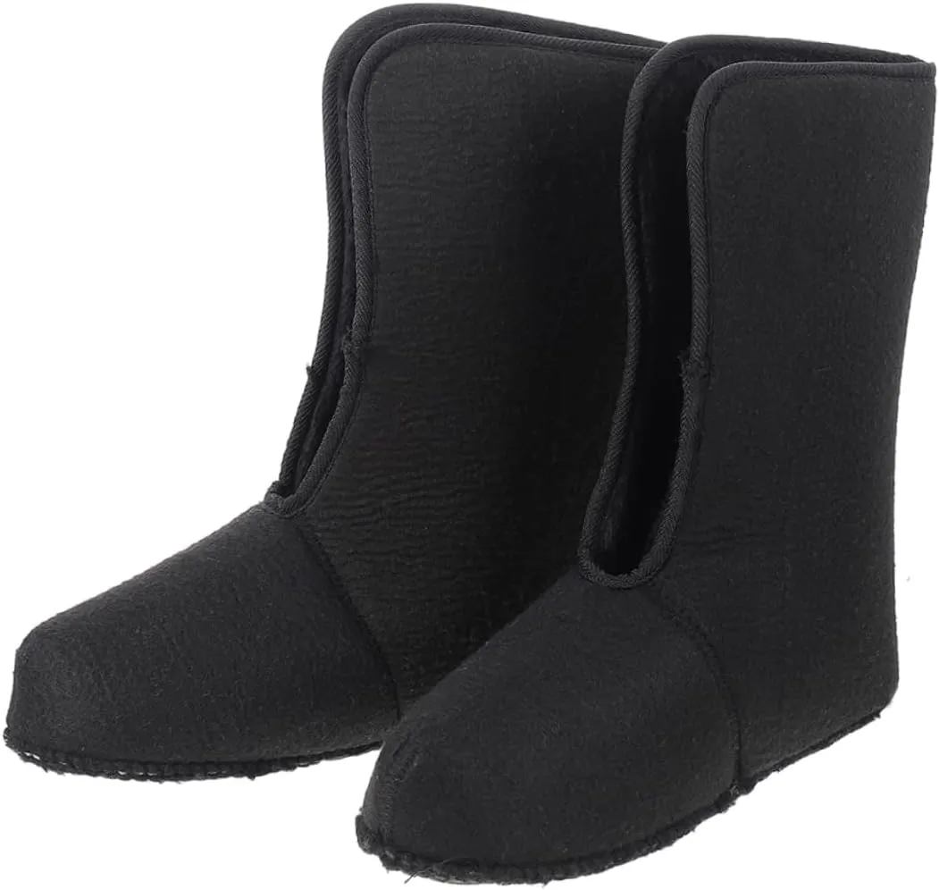 1 Pair Insulated Men's Winter Snow Boots Liner Warm Fleece-lined Boot Liners Cozy Soft Thermal Boot Socks for Outdoor Hiking Fishing