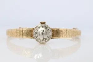 14k CARTIER x MOVADO mechanical watch. 14k YG Genuine Cartier Ladies Watch.