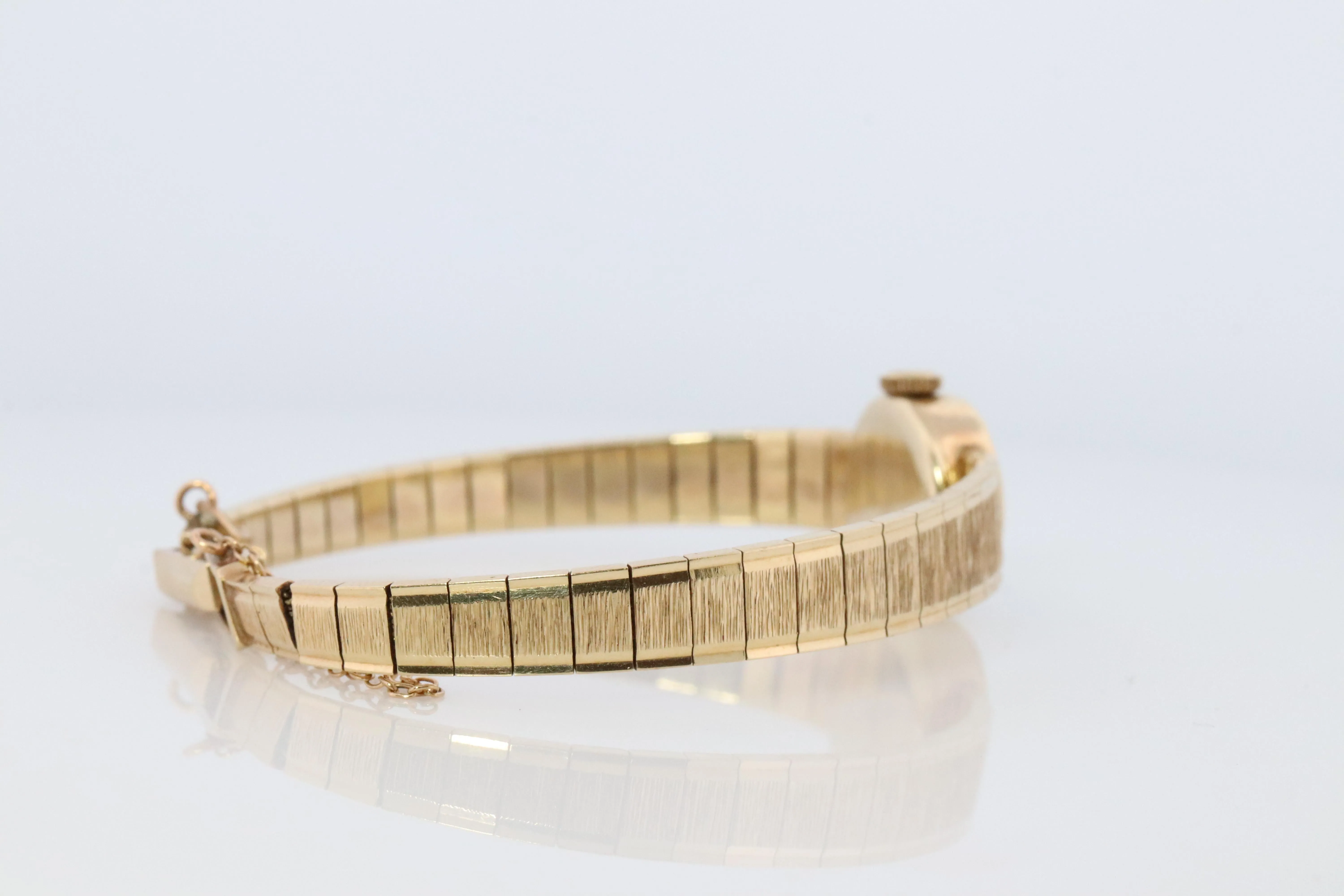 14k CARTIER x MOVADO mechanical watch. 14k YG Genuine Cartier Ladies Watch.