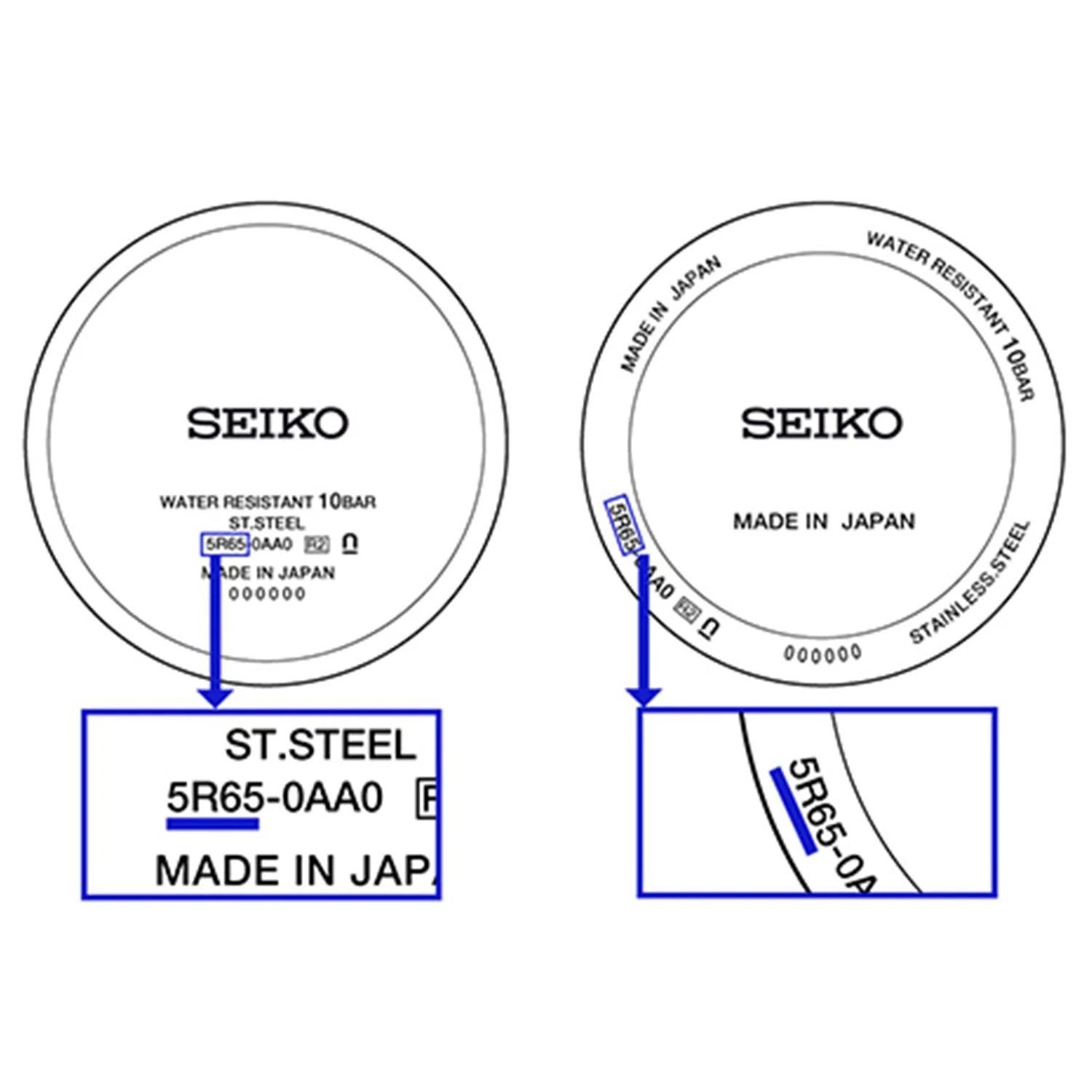 150N53JN00 Seiko Watch Crystal