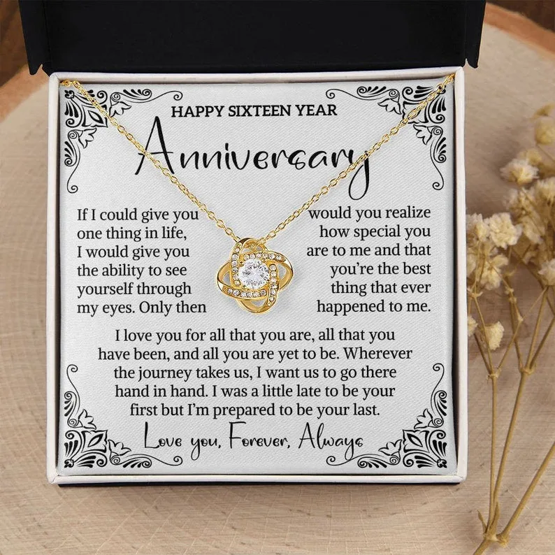 16th Wedding Anniversary Gift For Wife Coffee Or Tea Anniversary Gift Sixteenth Anniversary Gift 16 Year Anniversary Meaningful gift