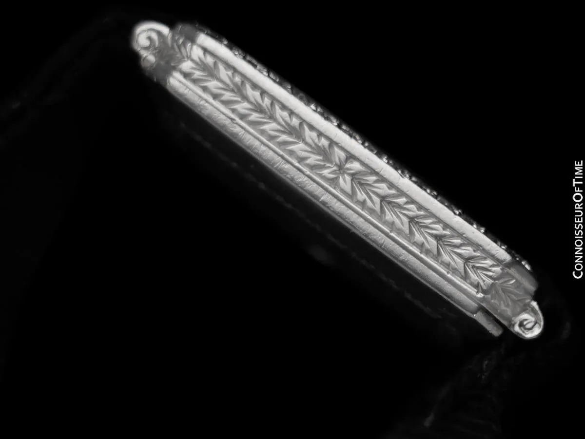1925 Patek Philippe Likely for Tiffany Vintage Art Nouveau Ladies Platinum & Diamonds Watch - Beautiful Condition