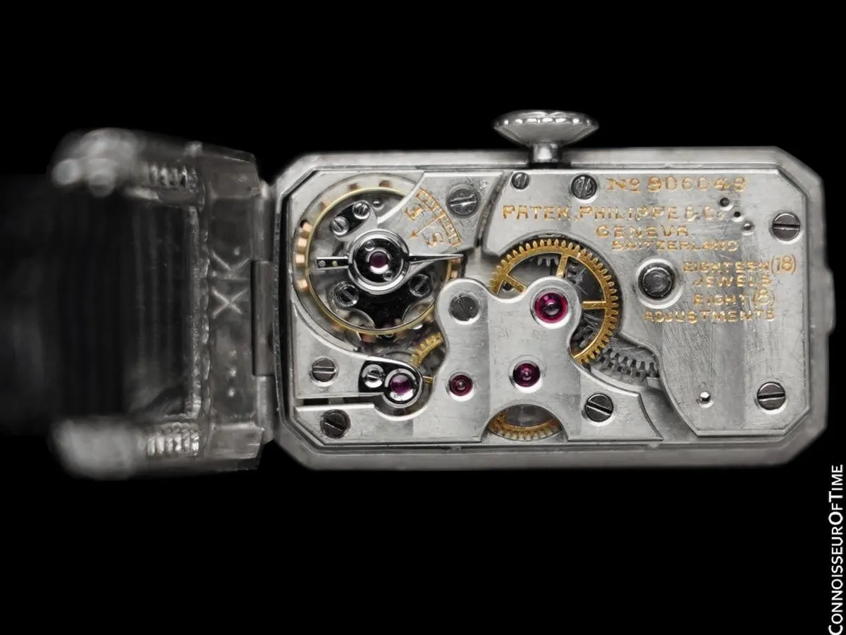 1925 Patek Philippe Likely for Tiffany Vintage Art Nouveau Ladies Platinum & Diamonds Watch - Beautiful Condition