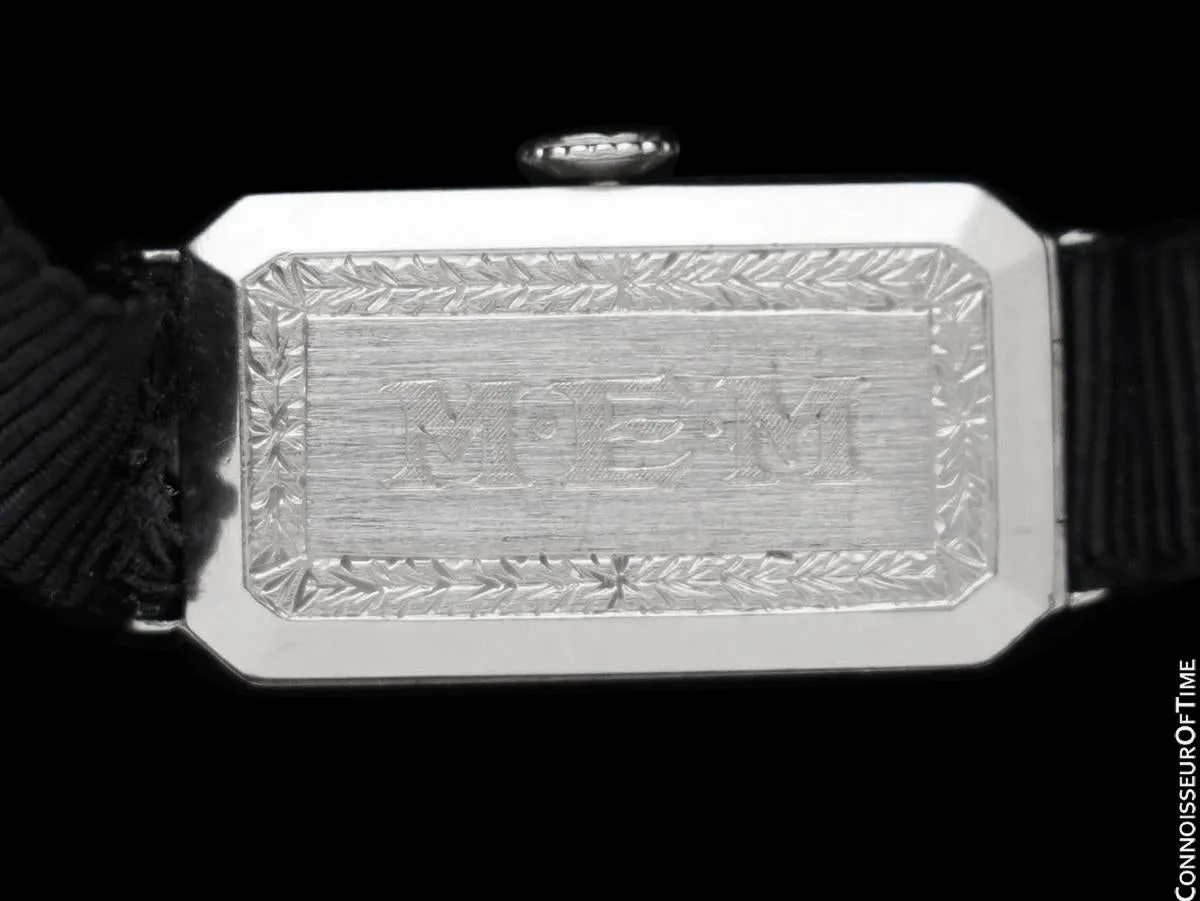 1925 Patek Philippe Likely for Tiffany Vintage Art Nouveau Ladies Platinum & Diamonds Watch - Beautiful Condition