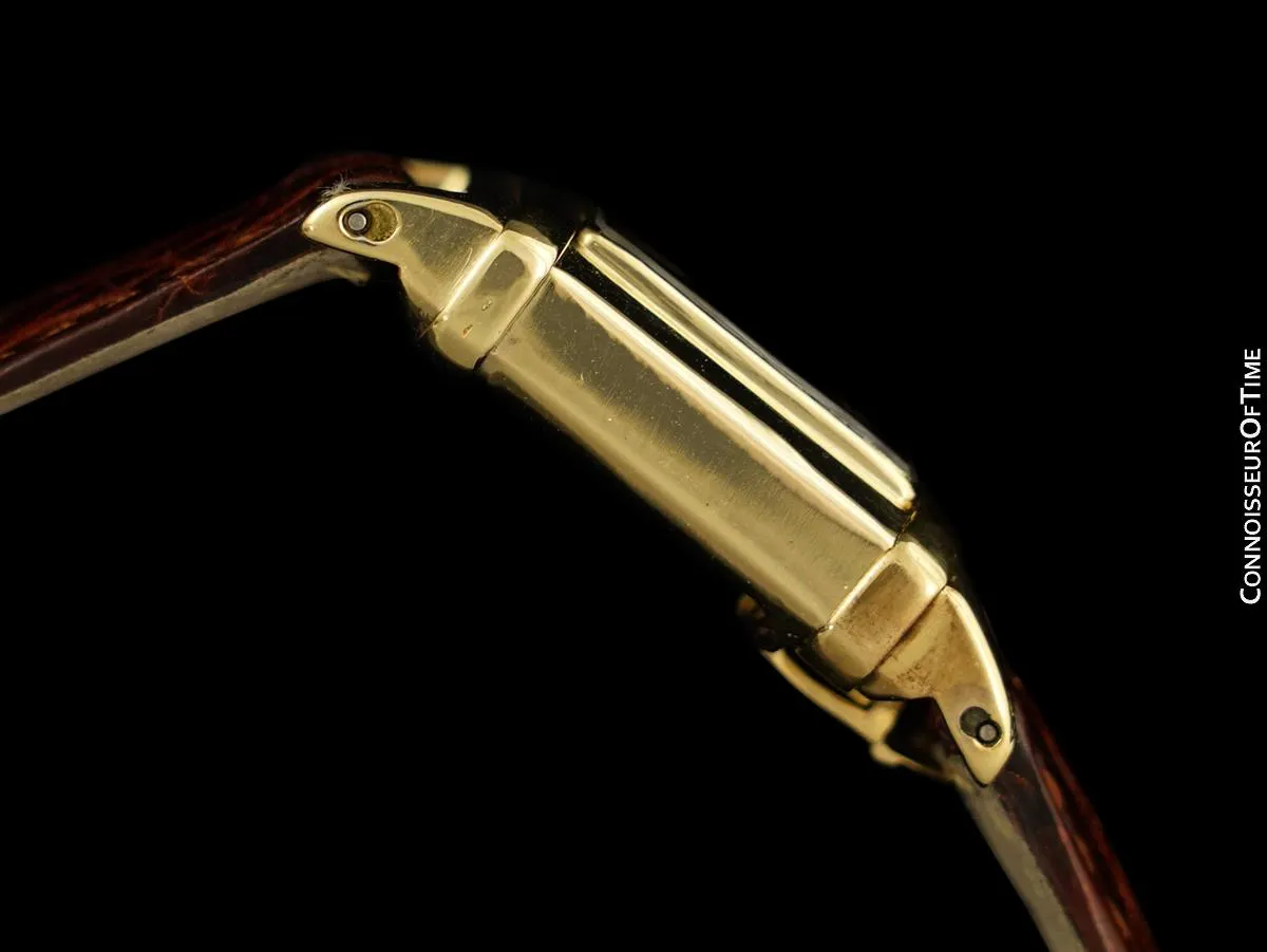 1935 Omega Marine Rare Early Waterproof Patented Case Watch - 14K Gold