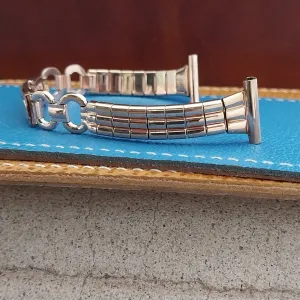 1940s 12k Rose Gold-Filled TubeFlex 5/8" Kestenmade USA Vintage Watch Band