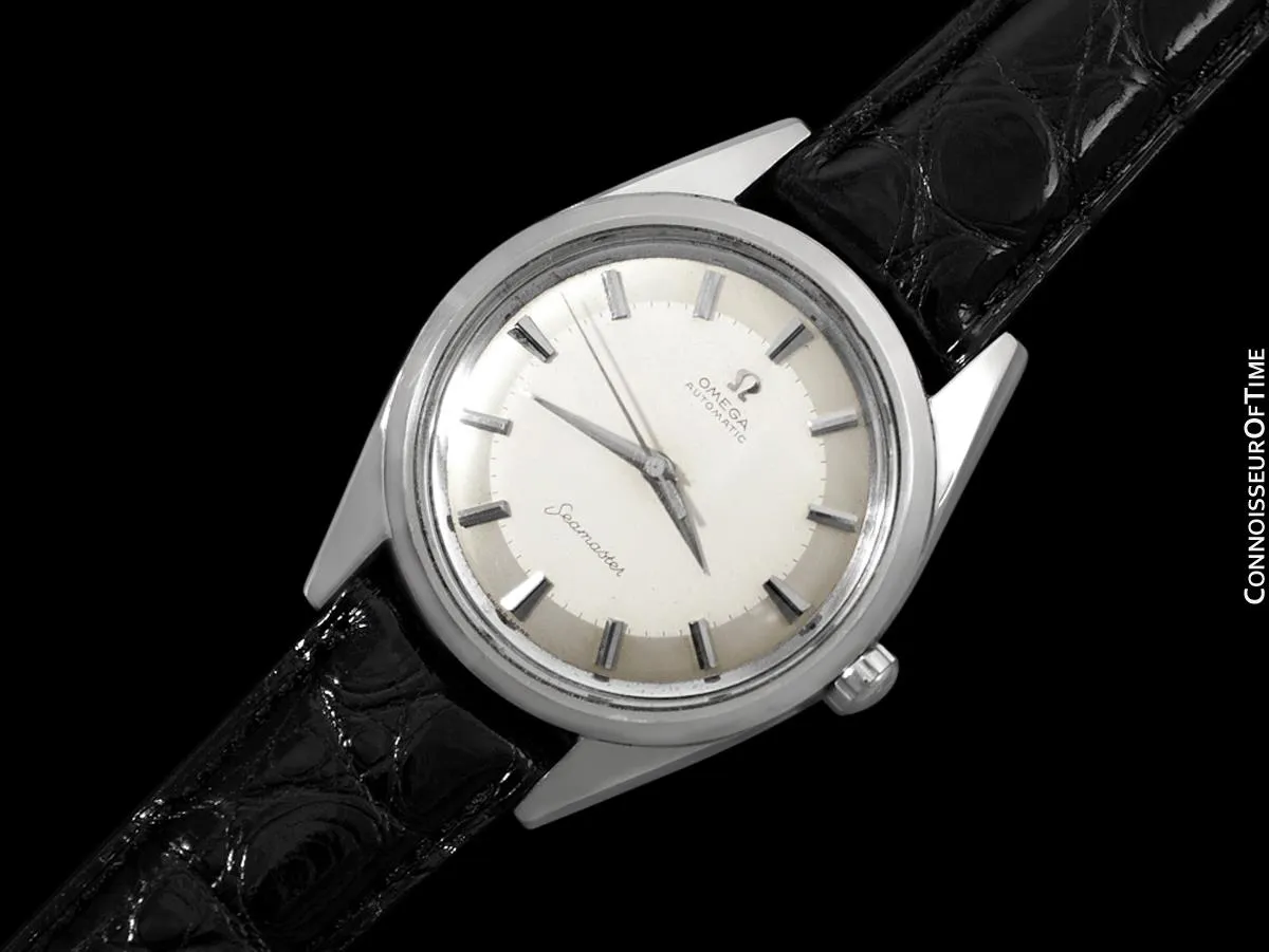 1960 Omega Seamaster Vintage Mens Very Rare Extra Large 38mm Watch - Stainless Steel