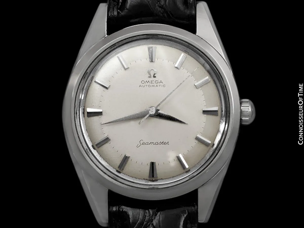 1960 Omega Seamaster Vintage Mens Very Rare Extra Large 38mm Watch - Stainless Steel