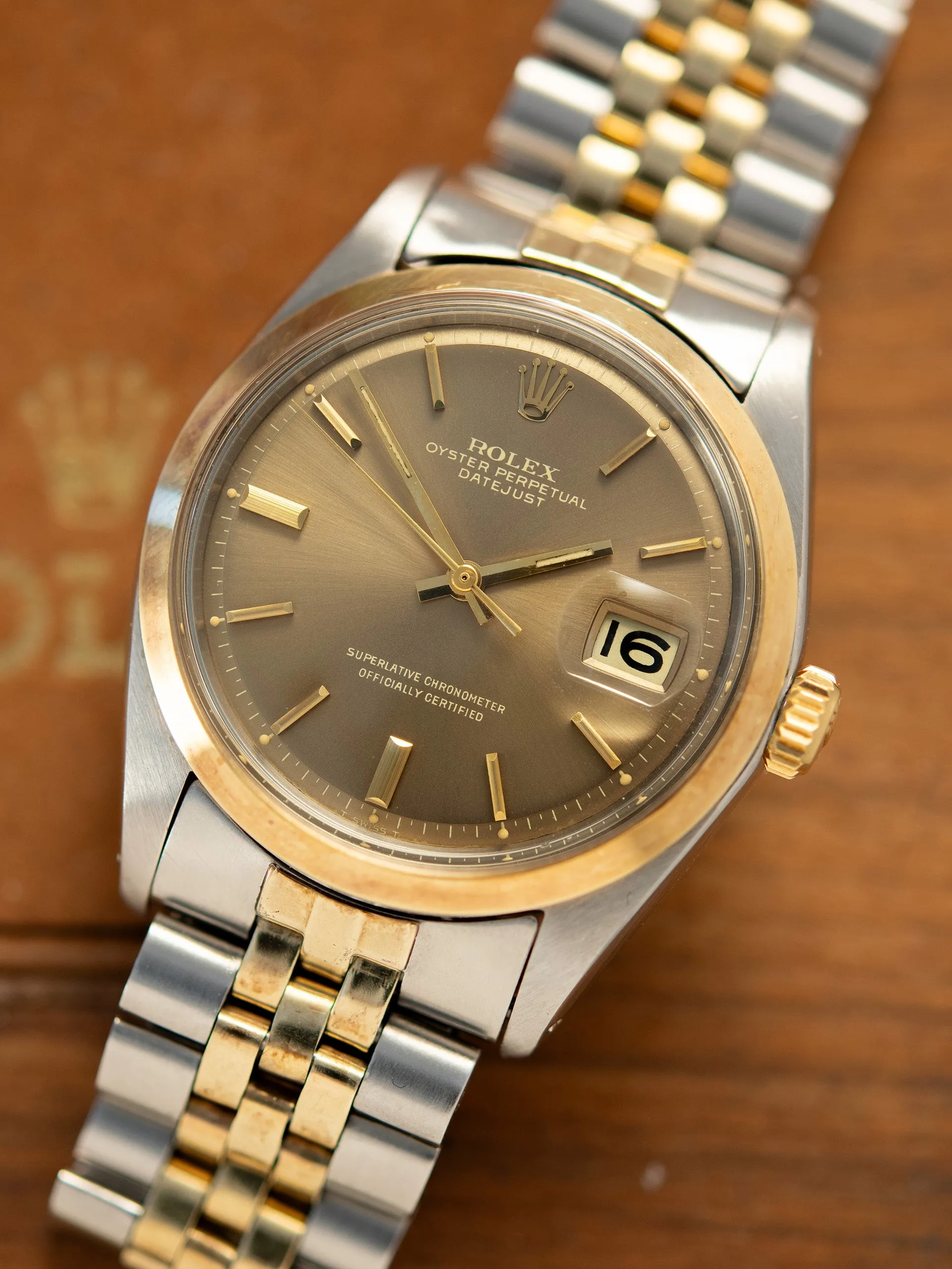 1968 Rolex Two-Tone Datejust (Ref. 1600) Taupe "Ghost" Dial