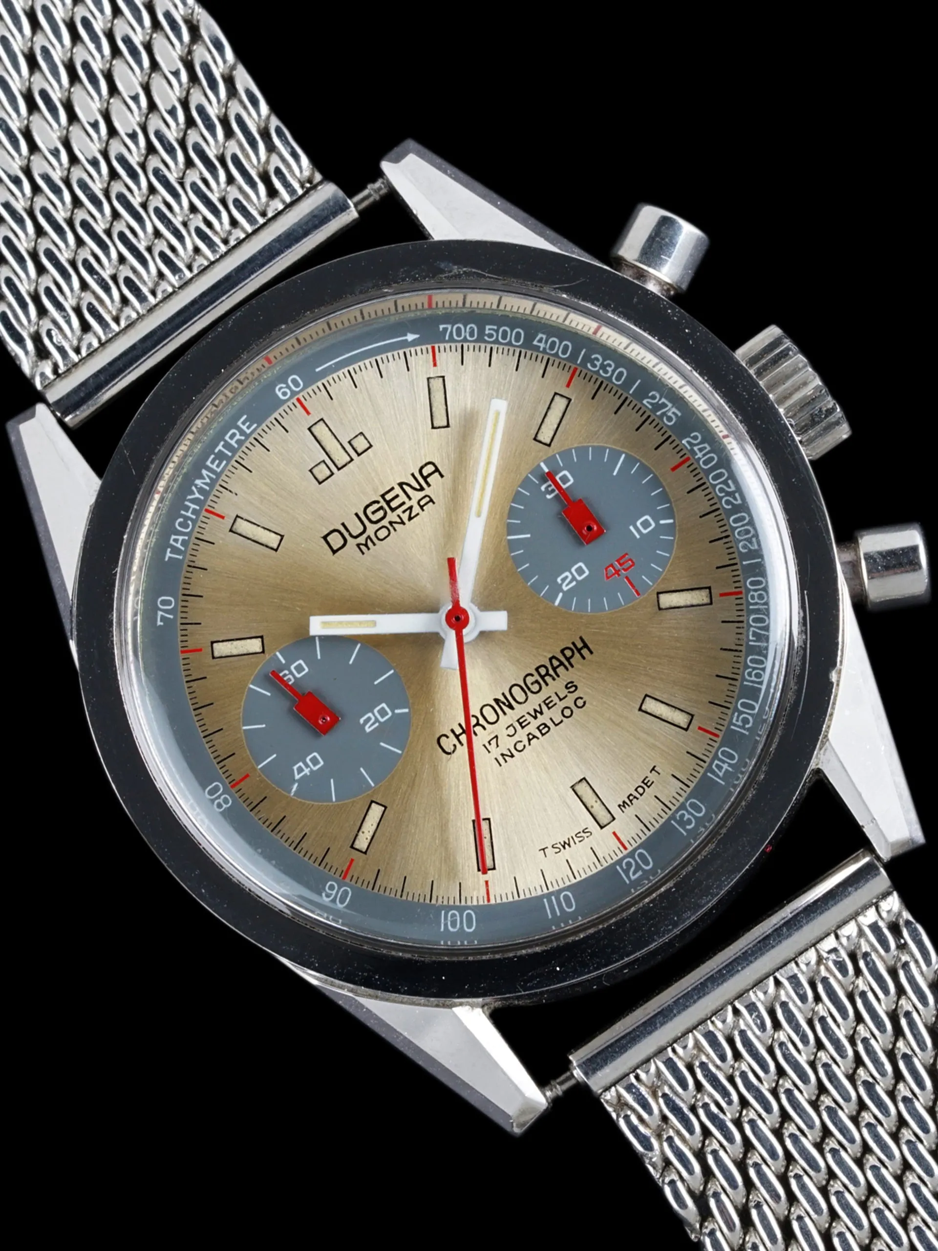 1970s Dugena Monza Chronograph Valjoux Cal. 7733