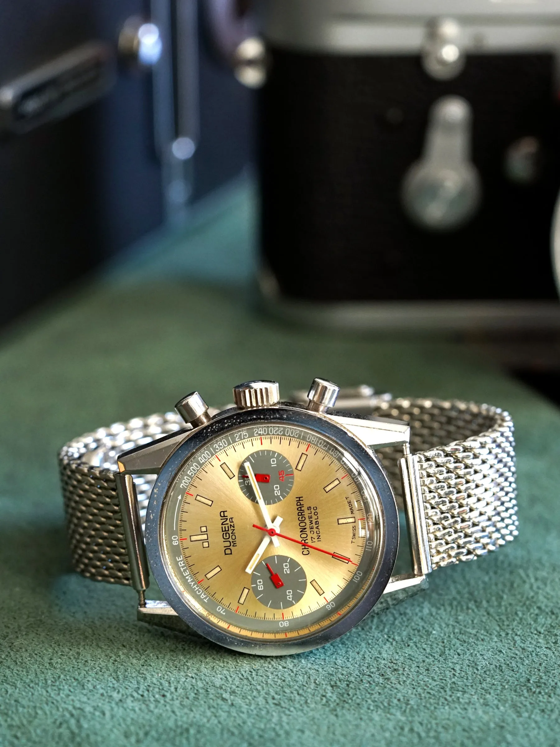 1970s Dugena Monza Chronograph Valjoux Cal. 7733
