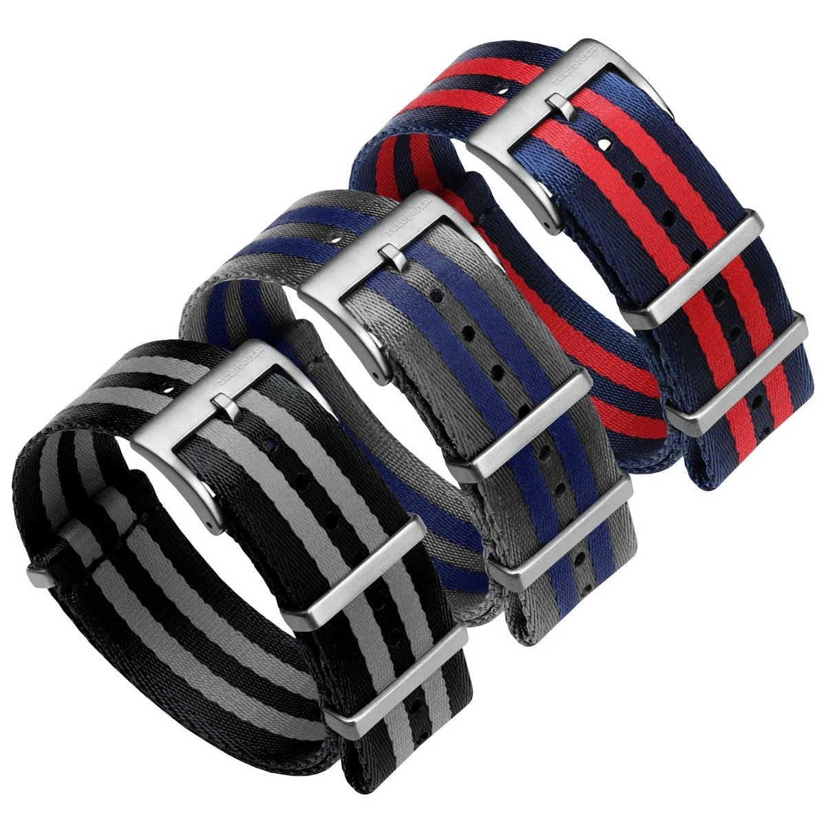1973 British Military Watch Strap: ARMOURED RECON - Navy Bond, Satin