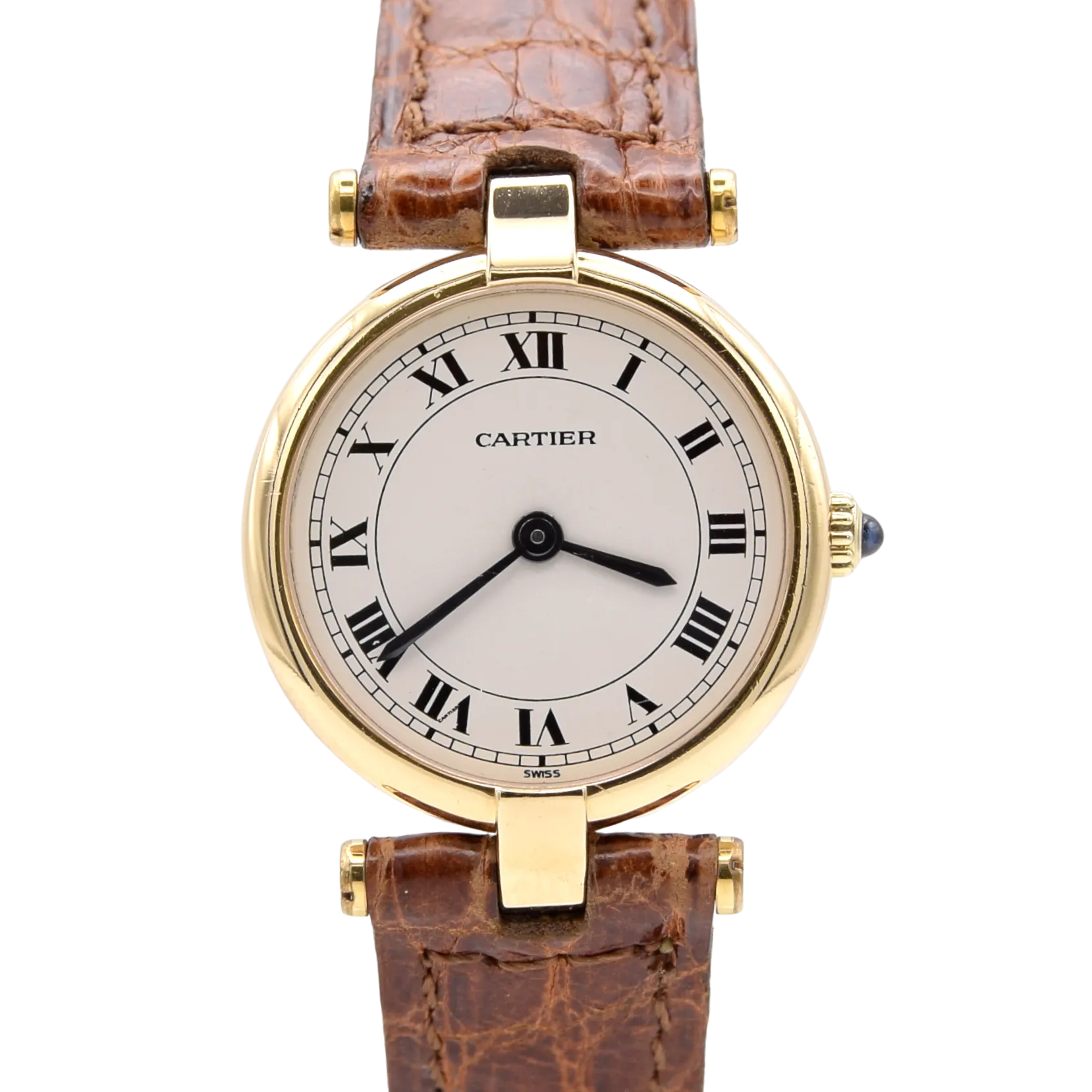 1990s Cartier Rare Vintage Vendôme Ladies classic in 18k Solid Gold Model 881002