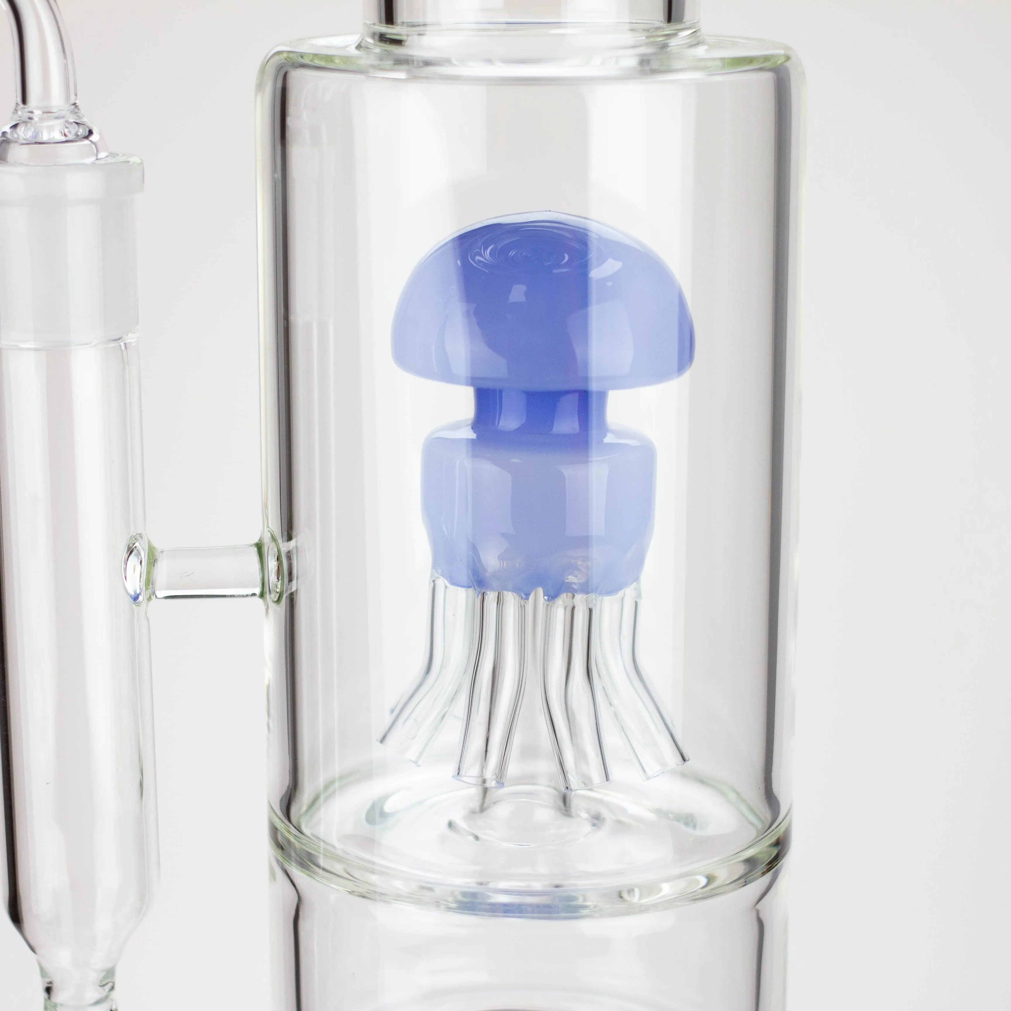 19" AQUA Octopus Percolator Glass Bong