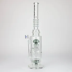 19" AQUA Octopus Percolator Glass Bong
