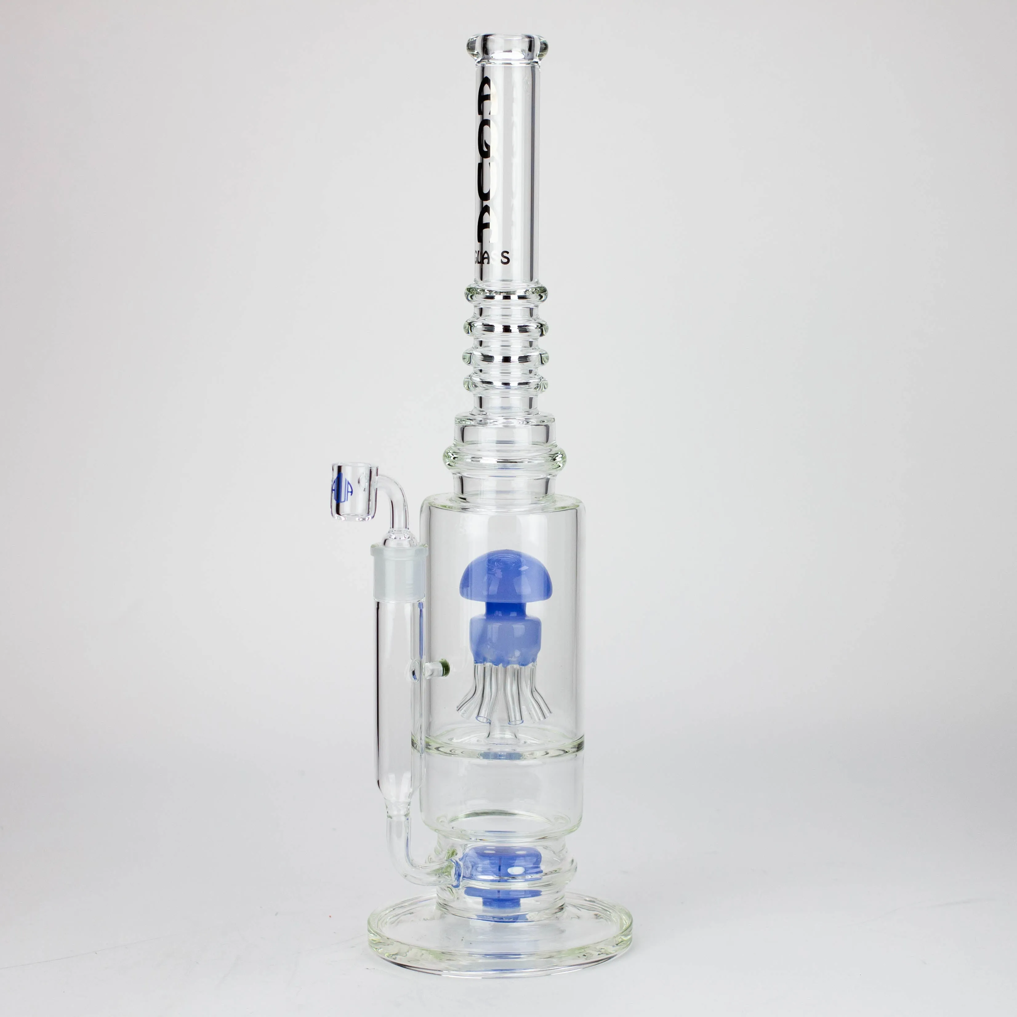 19" AQUA Octopus Percolator Glass Bong