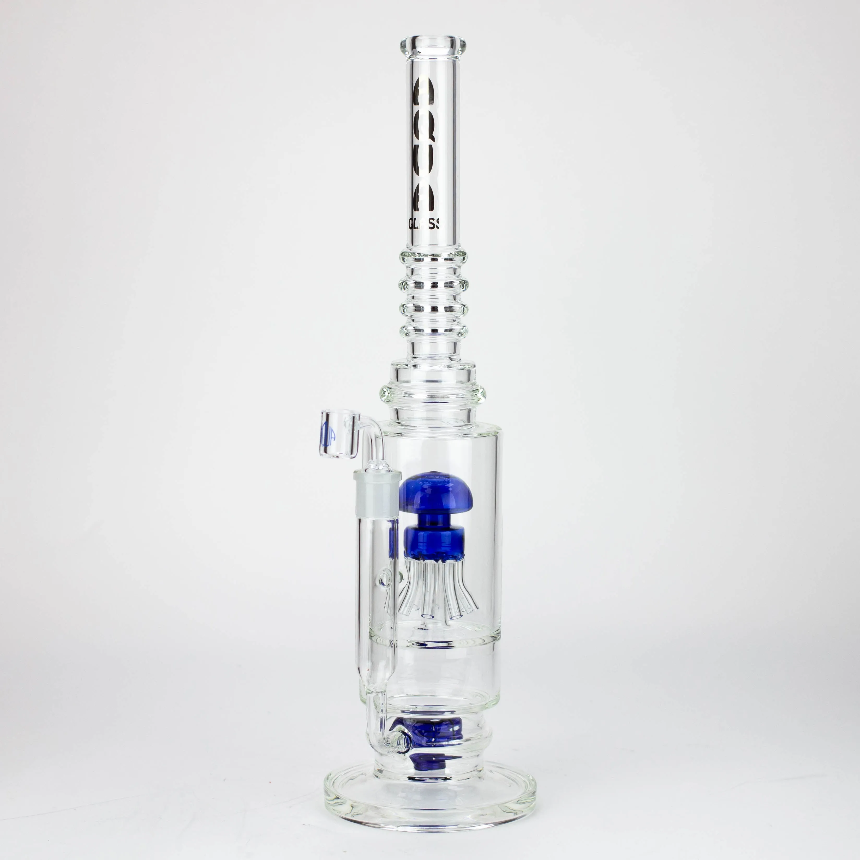 19" AQUA Octopus Percolator Glass Bong