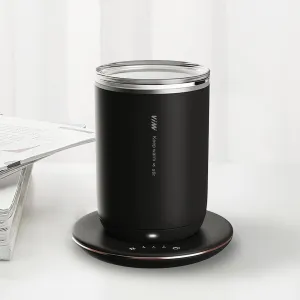 2-in-1 Coffee Cup Warmer and Automatic Magnetic Stirring Mug