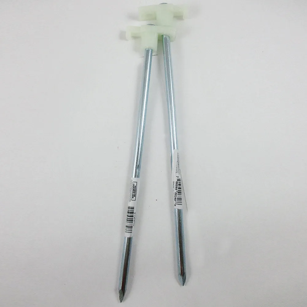 20 Pc Universal Tent Stakes Glow In The Dark Heavy Duty Steel Metal Pegs Tarp