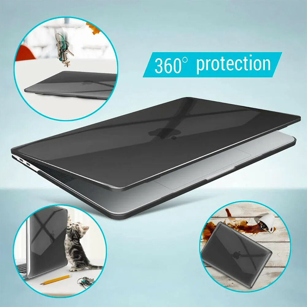 2020 MacBook Pro 13 Inch Case | Plastic Hard Case Shell for MacBook Pro A2251 A2289 A2179 (Black)