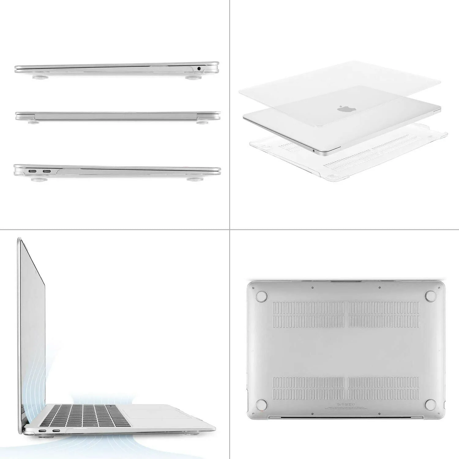 2020 MacBook Pro 13 Inch Case | Plastic Hard Case Shell for MacBook Pro A2251 A2289 A2179 (Clear)