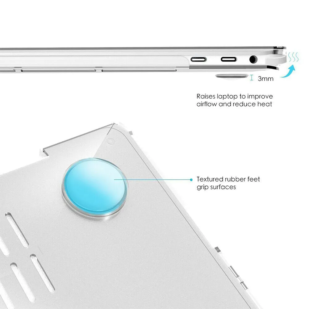 2020 MacBook Pro 13 Inch Case | Plastic Hard Case Shell for MacBook Pro A2251 A2289 A2179 (Clear)