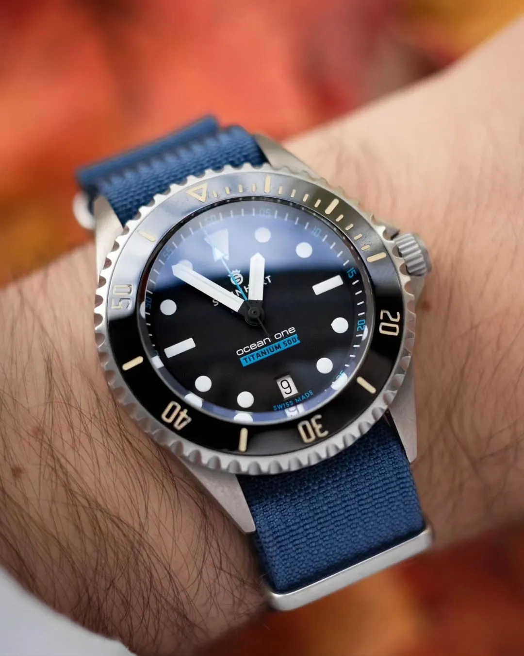 20mm Nato Strap - Marine Blue