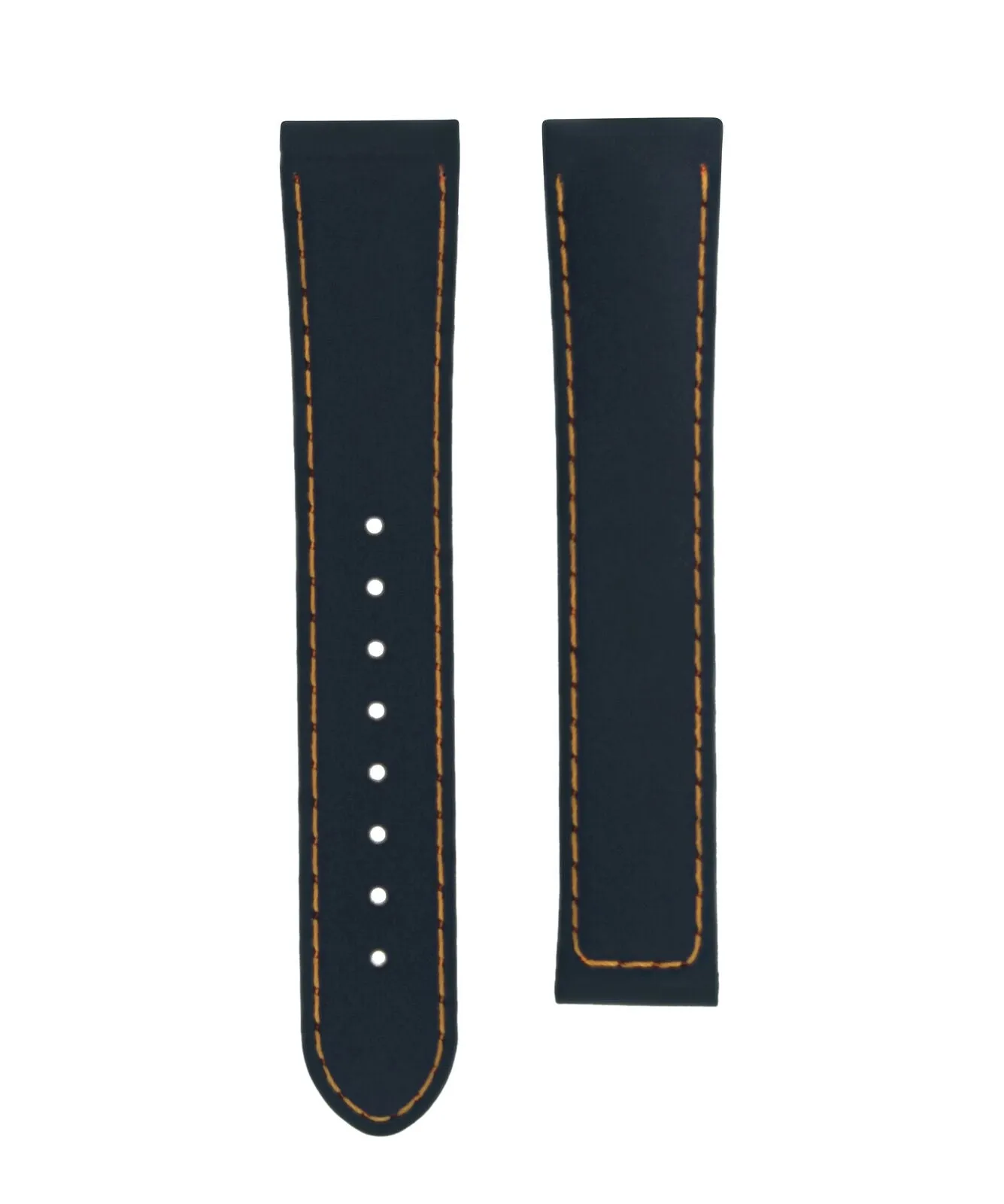 20MM RUBBER WATCH BAND STRAP FOR OMEGA SEAMASTER PLANET OCEAN BLACK ORANGE STIT