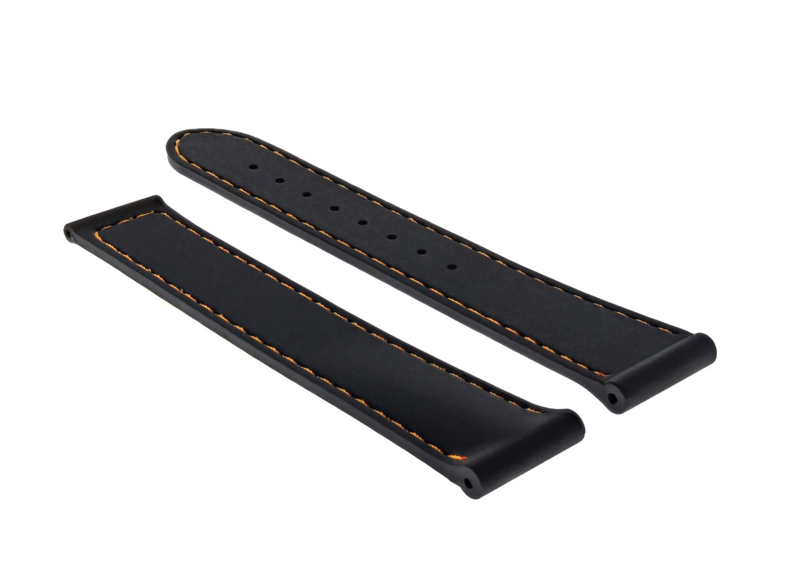 20MM RUBBER WATCH BAND STRAP FOR OMEGA SEAMASTER PLANET OCEAN BLACK ORANGE STIT