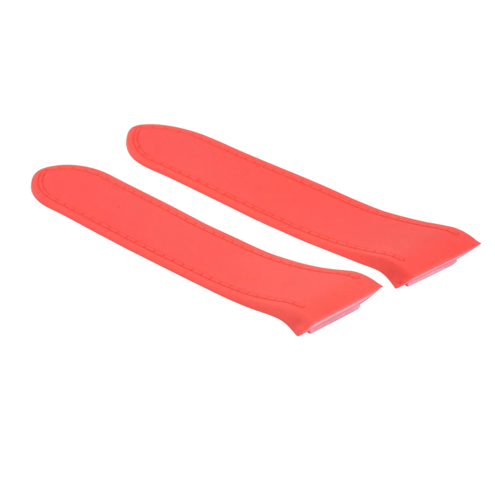 23MM PU RUBBER DIVER STRAP BAND FOR FIT 38MM CARTIER SANTOS 100XL WATCH RED TQ