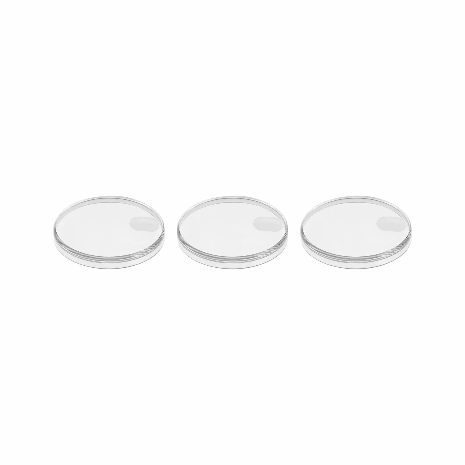 3 PLASTIC PLEXI  WATCH CRYSTAL FOR 31MM ROLEX DATEJUST MIDSIZE 25-104 DATE 6466