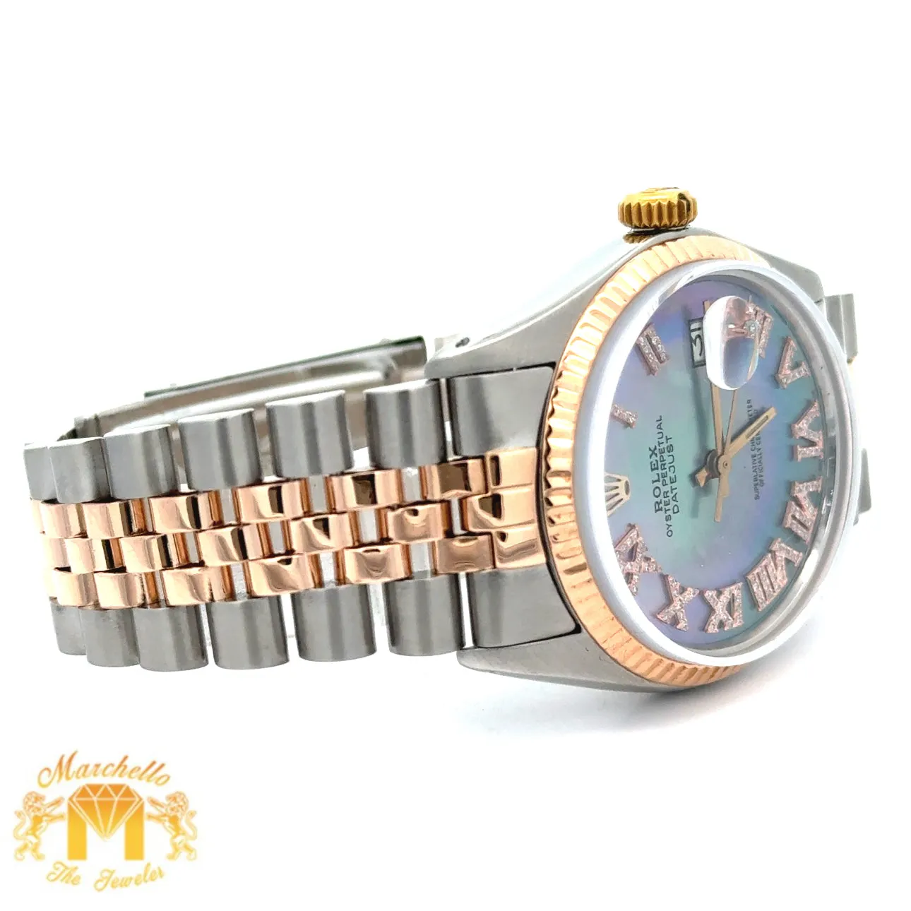 36mm Rolex Datejust Watch with Two-Tone Jubilee Bracelet