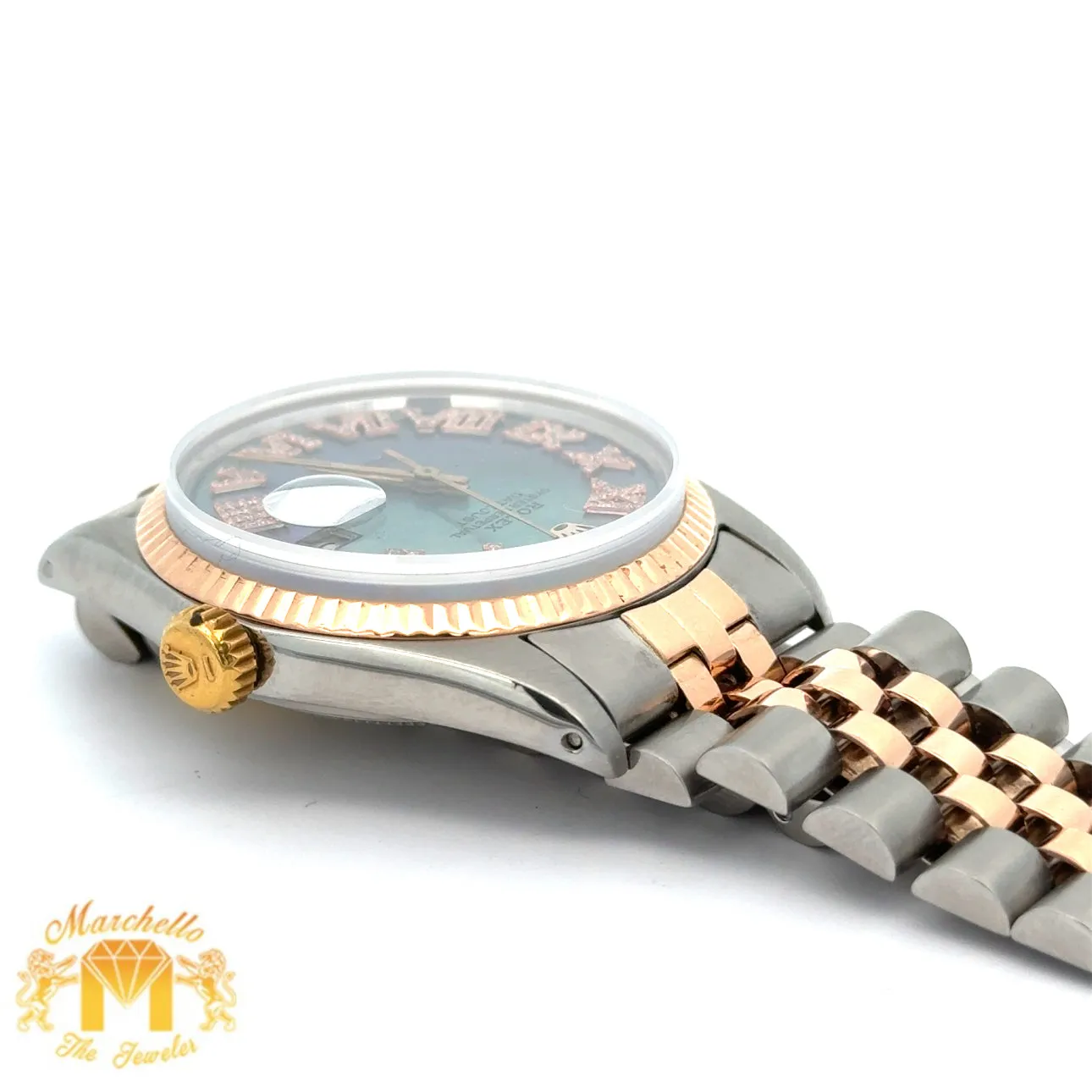 36mm Rolex Datejust Watch with Two-Tone Jubilee Bracelet