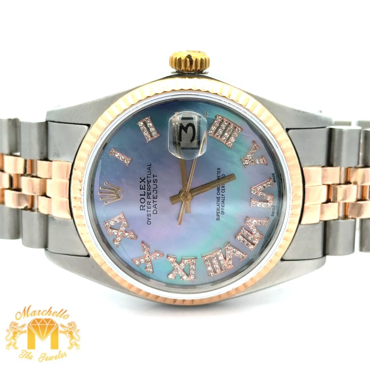 36mm Rolex Datejust Watch with Two-Tone Jubilee Bracelet