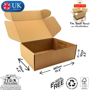36x11x9cm Cardboard Postal Box