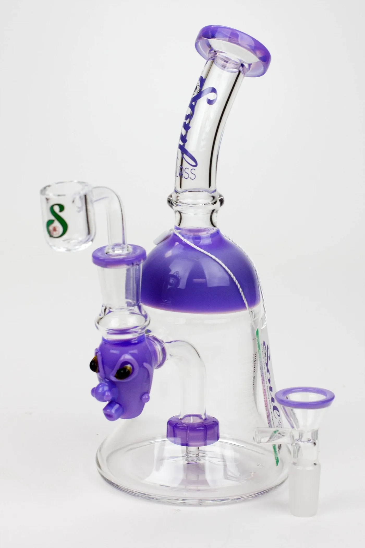 8.5" SOUL Glass 2-in-1 Showhead Diffuser Bong
