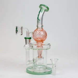 9" SOUL Glass 2-in-1 Recycler Bong Drum Diffuser