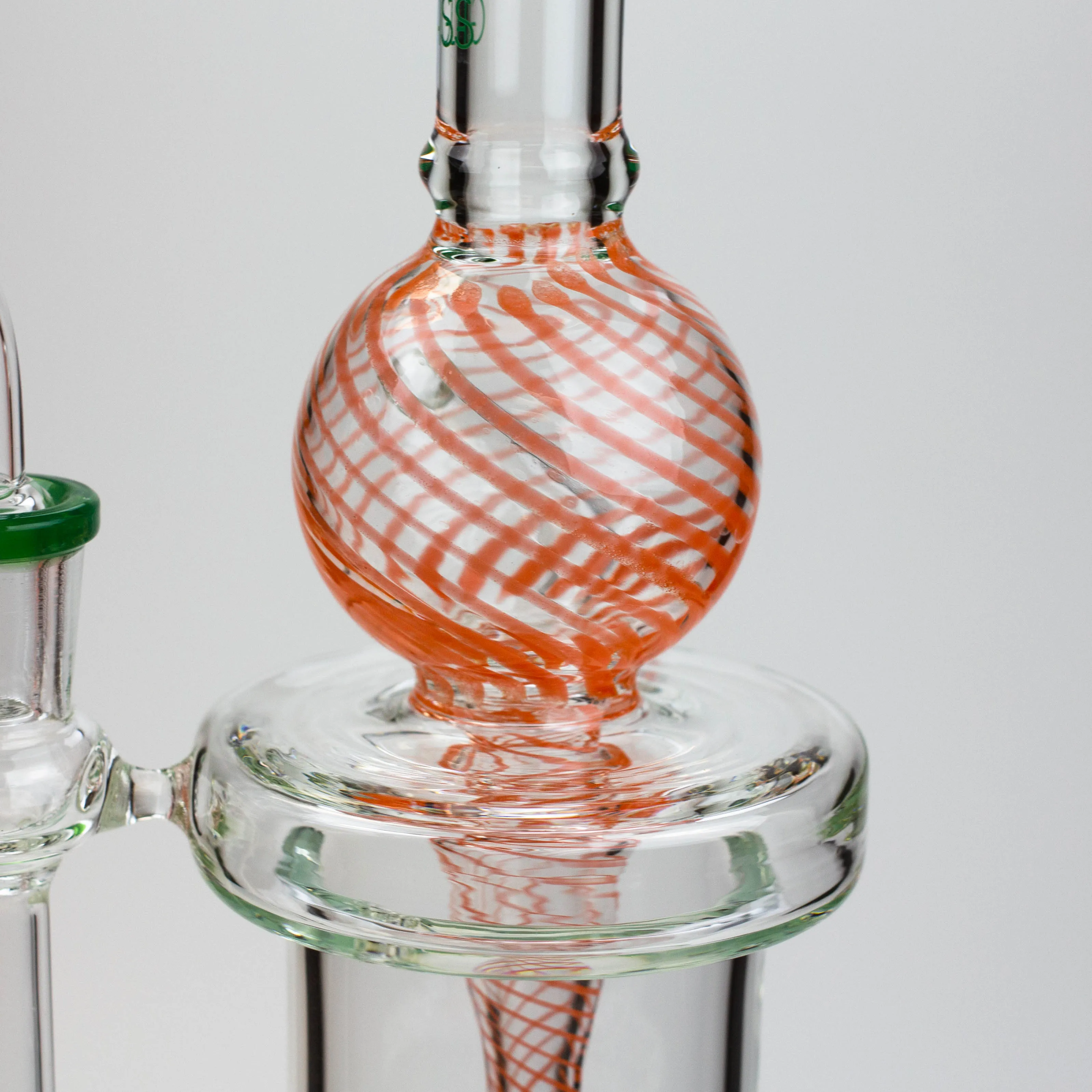 9" SOUL Glass 2-in-1 Recycler Bong Drum Diffuser