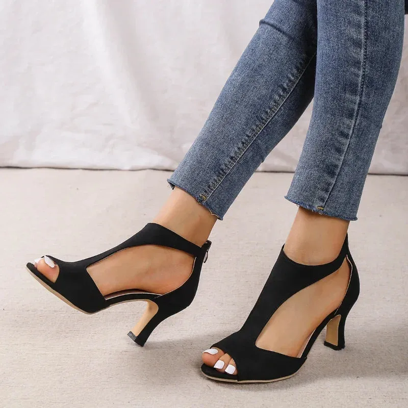 ALANA  Sleek Open-Side Heels