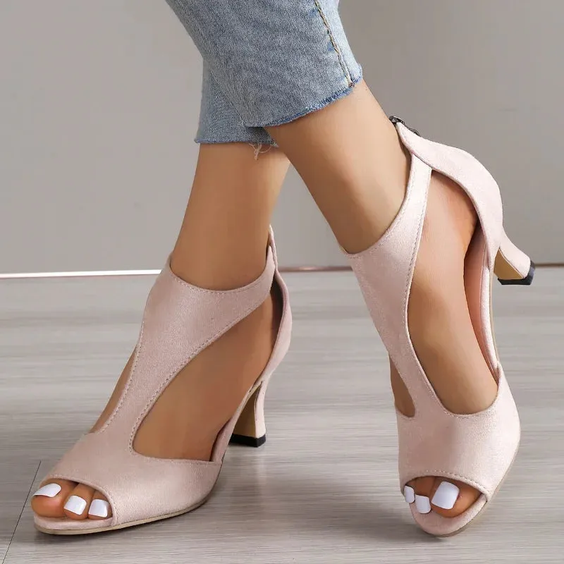 ALANA  Sleek Open-Side Heels