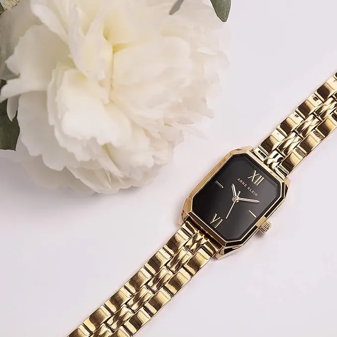 Anne Klein Women's AK/3774BKGB Gold Bracelet Watch