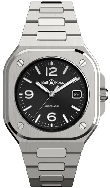 Bell & Ross BR 05 Auto Black Steel Bracelet