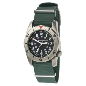 Bertucci A-2TR Mens Black Dial Green Rubber Band Quartz Watch - 12131