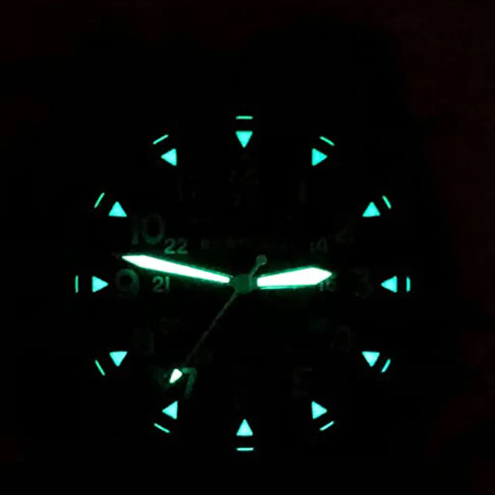 Bertucci Unisex Black Dial Cicada Orange Nylon Band Japanese Quartz Watch - 13387
