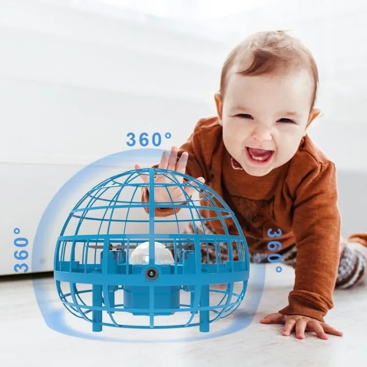 Blue Remote Stunt Ball Toy for Kids - Suspended Four-axis Aircraft
