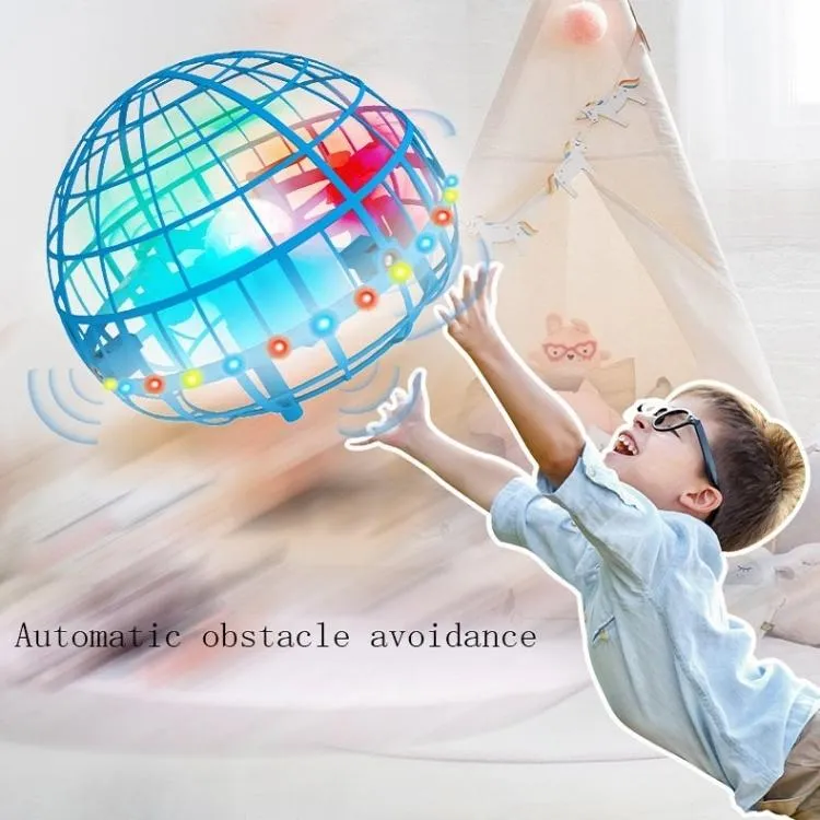 Blue Remote Stunt Ball Toy for Kids - Suspended Four-axis Aircraft