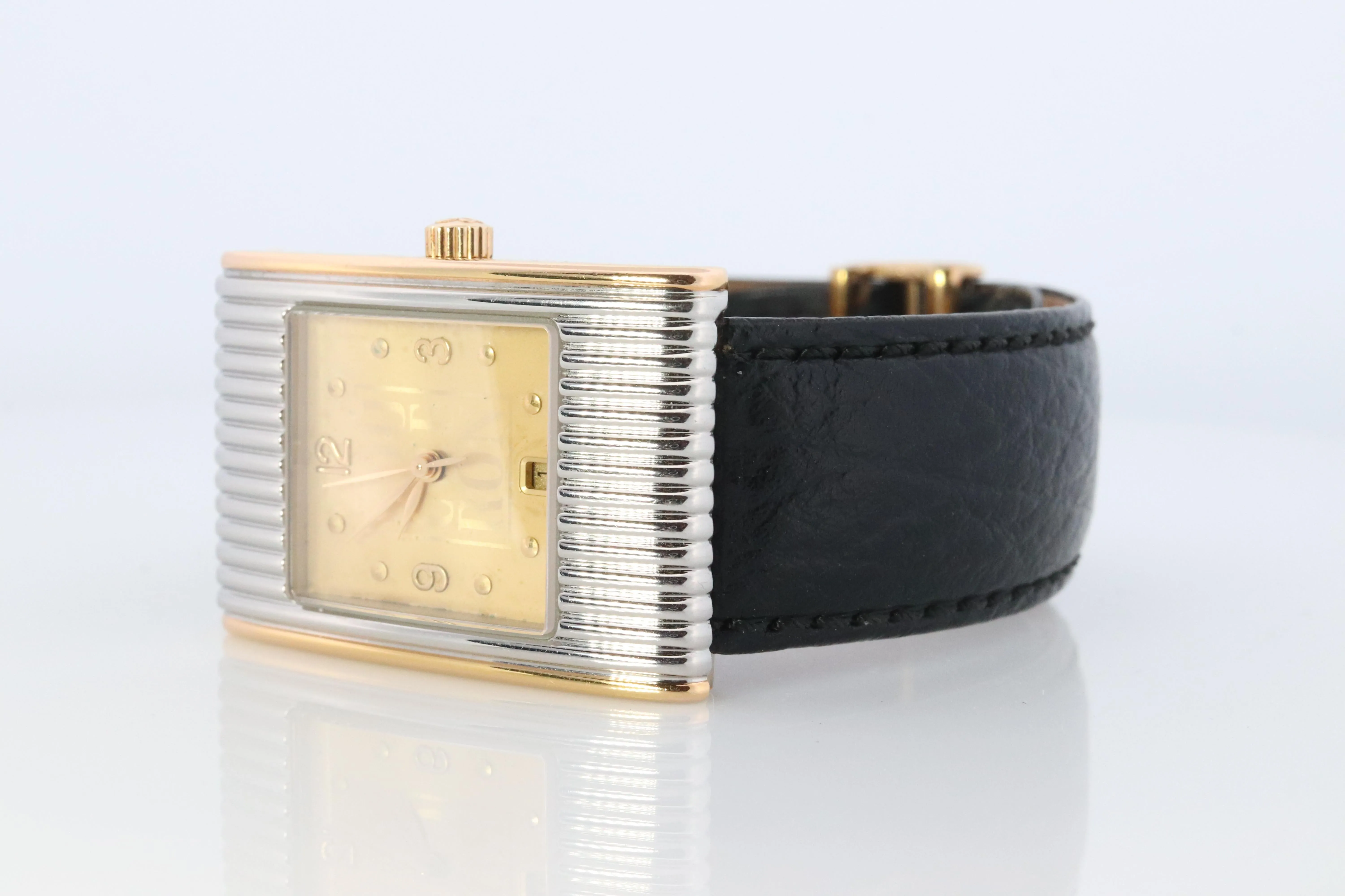 Boucheron Reflet Watch. Vintage Boucheron XL AH 38184 Stainless Steel
