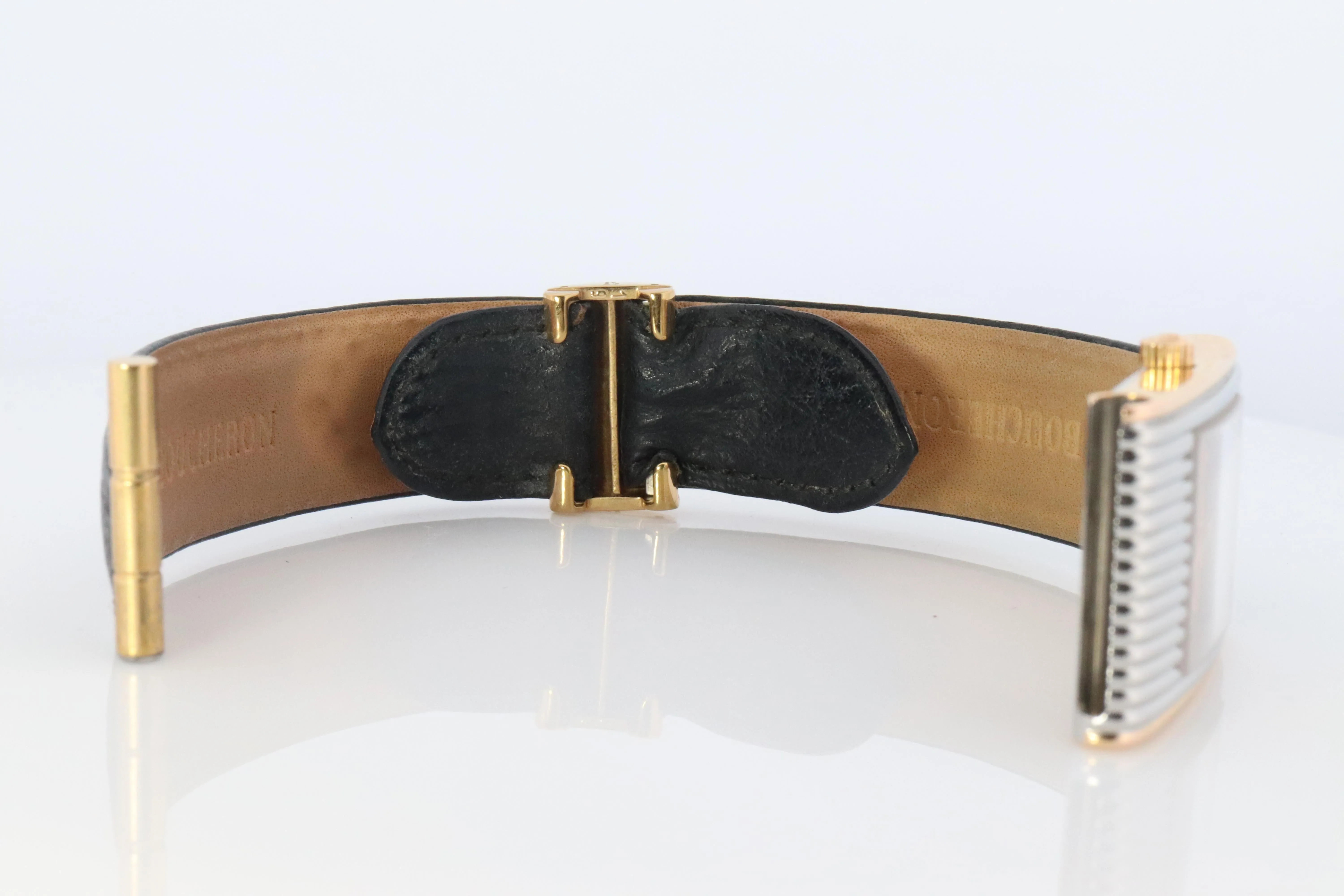 Boucheron Reflet Watch. Vintage Boucheron XL AH 38184 Stainless Steel