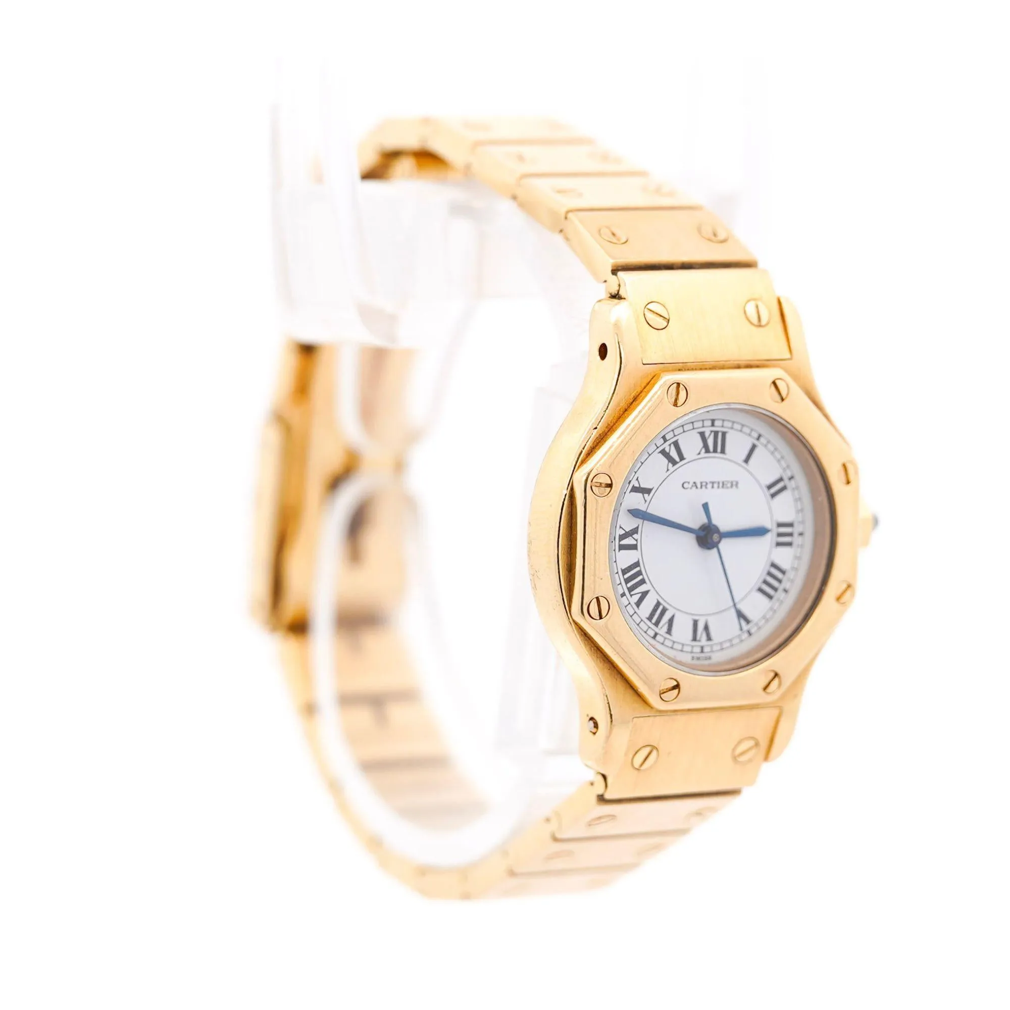 Cartier Santos Automatic 18K Gold 25mm Dial 60045 Ladies Watch