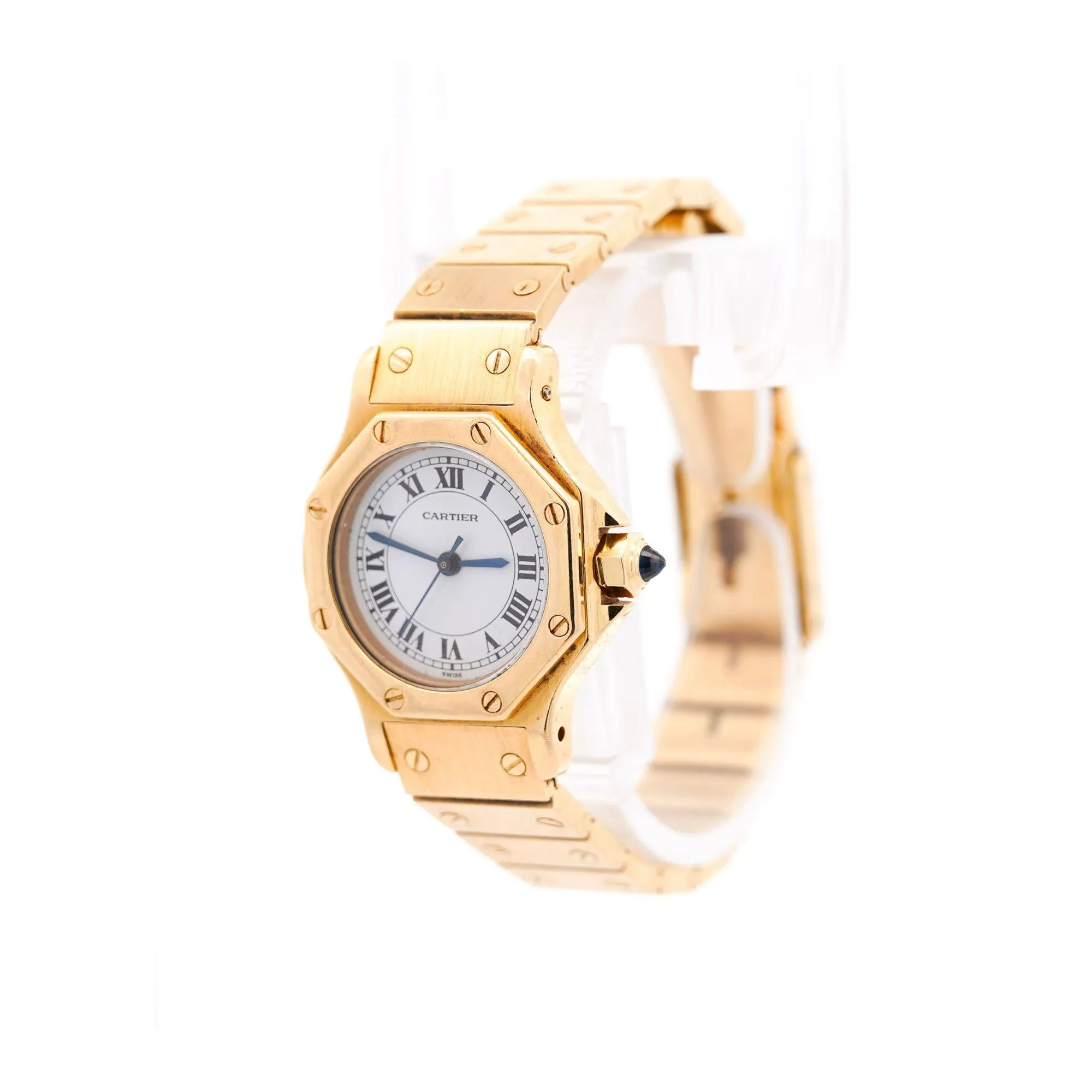 Cartier Santos Automatic 18K Gold 25mm Dial 60045 Ladies Watch